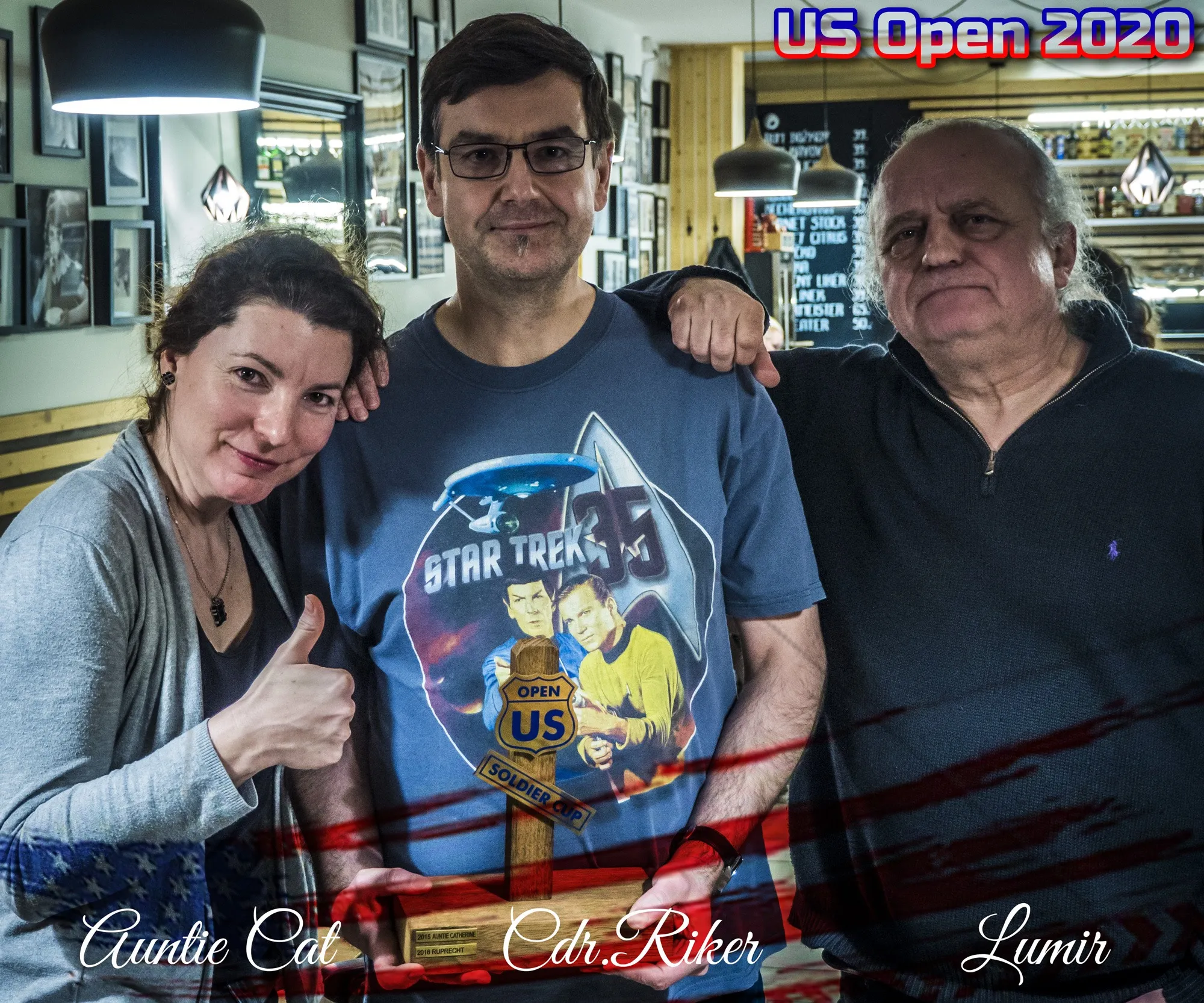CDR RIKER, AUNTIE CATHERINE, LUMIR, US Open 2020